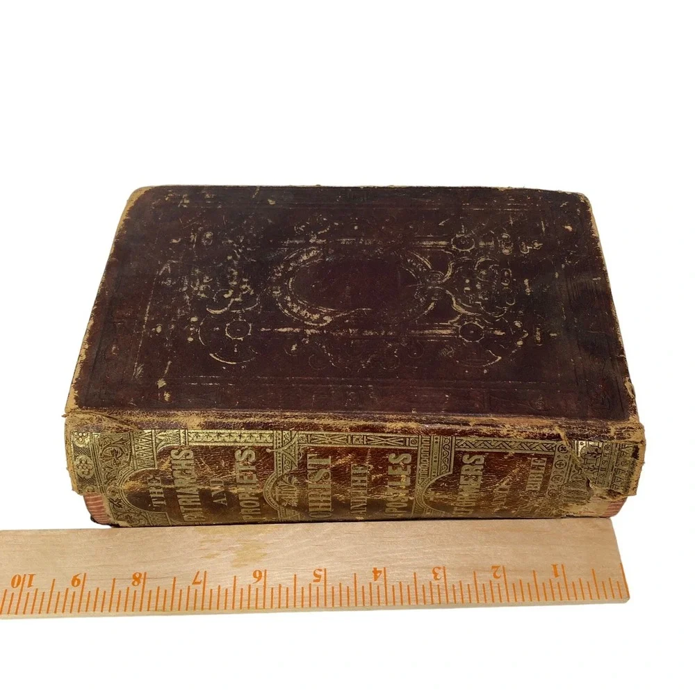 Antique‎ The Patriarchs And Prophets Christ And The Apostles  1874 Leather Bound